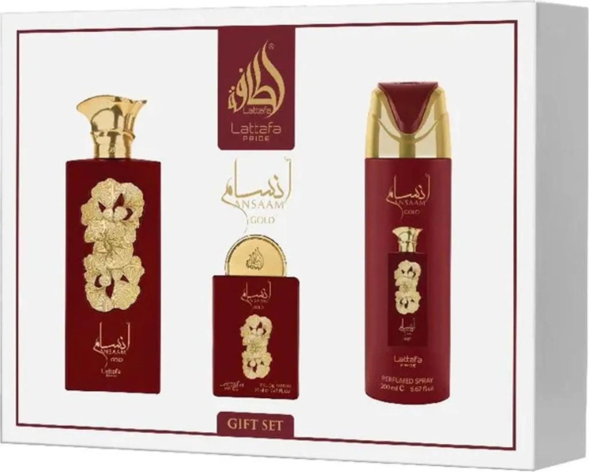 Lattafa Pride/Giftset Ansaam Gold Eau de Parfum 100 ml + Deo