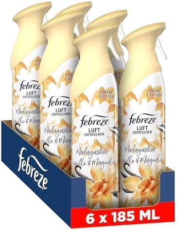 Febreze Luft Erfrischer 185ml  Madagaskar Vanille&Magnolieebreze 6 PACK